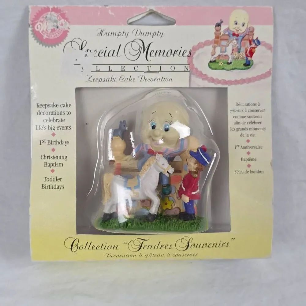 Wilton Humpty Dumpty Keepsake Cake Topper Vintage